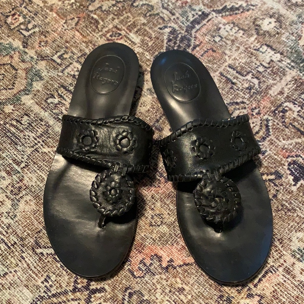 Jack Roger black sandals